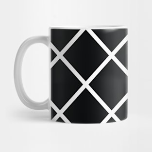 Black and White Checkered Seamless Pattern 007#001 Mug